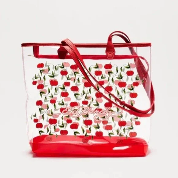 NWT Ed Hardy Red Cherries Clear
Tote Bag - Picture 2 of 4